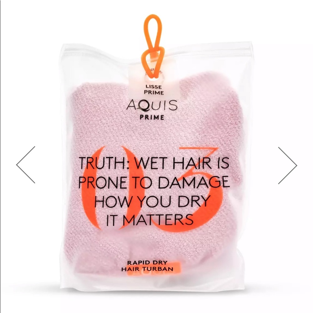 Aquis Rapid Dry Hair Towel Wrap - Pink
